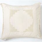 Διακοσμητική Μαξιλαροθήκη Αιγαίον με Κέντημα 80X80 Ortansia Beige